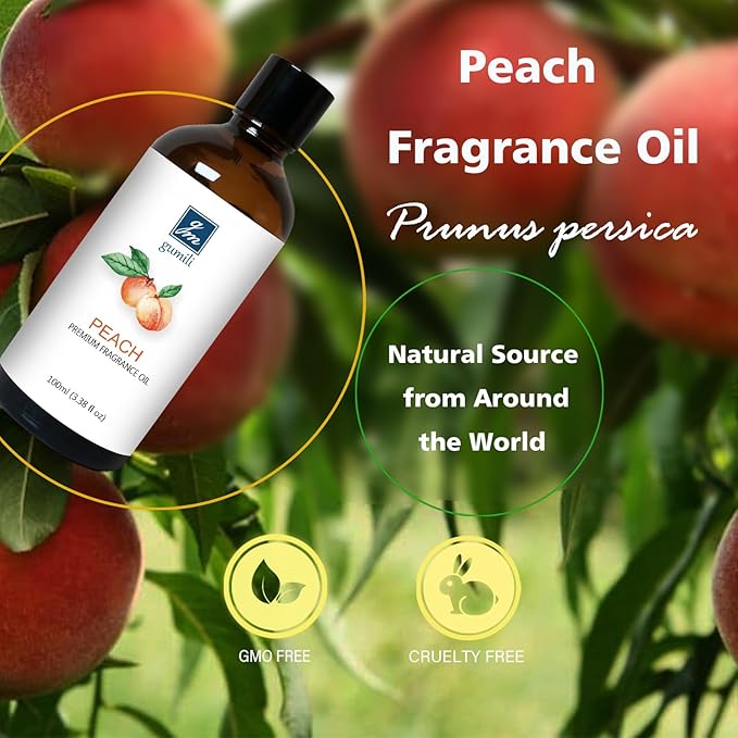 Premium Peach Fragrance Oil 100ml - Exquisite Aroma Blend for Aromatherapy, Diffusers, Home Fragrance