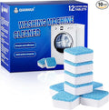 Washing Machine Cleaner Pro Tablets,Odor Remover,Eco Friendly,Washer Drum Cleaner Deodorizing Suitable for Top Load Front Loader Twin Tub,Home Deep Cleaning Essentials Gadgets (1 Count (Pack of 24))