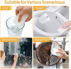 100 Pack Magic Cleaning Sponges Eraser, Multi-Functional Melamine Sponge Foam Cleaning Pads for Household Kitchen Bathroom Furniture Bathtub Sink Cleaning Kitchen Dish Sponge, 10x6x2cm
