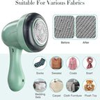 Fabric Shaver, Lint Remover for Clothes, Electric Lint Shaver with 6-Leaf Blades, Sweater Shavers to Remove Pilling for Clothing, Couch, Furniture, Fuzz, Lint Ball, Pillings, USB Rechargeable