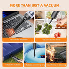 Car Vacuum Portable Cordless 19000Pa Powerful Suction, 4-in-1 Mini Vacuum Cleaner Rechargeable Type-C, Wireless Handheld Vacuum for Car, Office Desk & Home