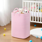 Artfeel Laundry Basket,Woven Cotton Rope Laundry Hamper,80L Versatile Storage for Dirty Clothes,Baby Toys,and Blankets in Bathroom, Nursery,and Living Room