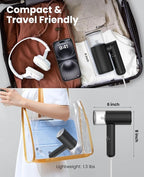 Handheld Steamer for Clothes, 1200W Foldable Travel Steamer, 20 Sec Preheat Garments Wrinkle Remover, 120V Portable Hand Iron with 150ml Water Tank, Clothes Steamer for Home Travel-Black