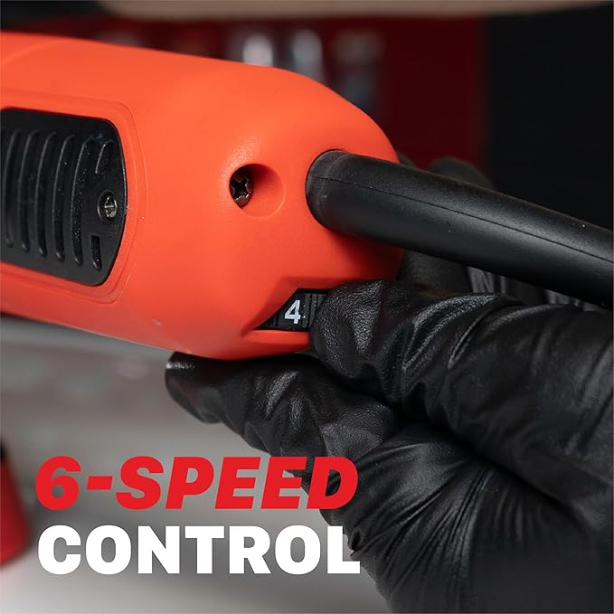 Maxshine M8S V2 Dual Action Polisher Kit | 8mm Throw, 5” Backing Plate, 1000W Motor, 6-Speed | Thread 5/16” | Auto, Boat & Marine Detailing Tool for Paint Correction, Swirl & Scratch Removal