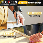 TLGREEN Complete Home Tool Kit with 12V Cordless Drill & Magnetic Bits | 138Pcs All-in-One Set for DIY, Repairs & Assembly | Durable Case & Fast Charging | Ideal for New Homeowners | Yellow
