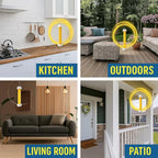 Fly Stick Sticky Fly Traps for Indoors and Outdoor Wasp Traps - Effective Pest Control 4 Pack