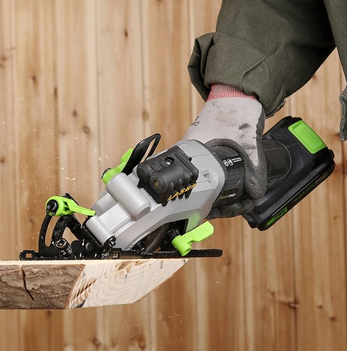GALAX PRO Cordless Circular and Reciprocating Saw Combo Kit with 1pcs 4.0Ah Lithium Battery and One Charger, 7 Saw Blades and Tool Bag