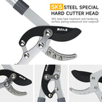 AIRAJ 27” Anvil Loppers for Tree Trimming Heavy Duty with Compound Action,Tree Branch Cutter with 2 Inch Cutting Capacity,Chops Thick Branches Ease,Garden Lopper Pruning Shears Heavy Duty,Tree Trimmer