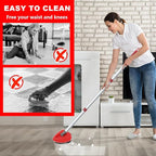 2 Pack Upgrade Scrub Brush Replace Heads Compatible with O Cedar EasyWring 1 Tank Spin Mop,Mop Replacement Scrubber Head Brush,Floor Cleaning Brush,More Layers of Bristles for Bathroom, Deck, Kitchen