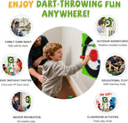 Axe Throwing Game for Backyard - Steel Frame Ax Throw Kit for Kids & Adults - Bristle Target with 6 Throwing Axes Set & Travel Bag - Outdoor/Indoor for Kids & Families Yard Carnival Games