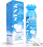 Foaming Drain Cleaner - Sink Cleaner and Deodorizer for Kitchen Sinks, Shower Drains, and Tubs, Monthly Maintenance to Avoid Clogs. (1pcs, blue)