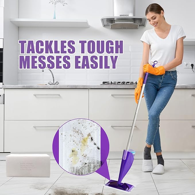 40 Count Disposable Wet Pads Refill for Swiffer Wet Jet Spray Mop,Wet Jet Pads for All Floor Types,Disposable Multi Surface Wet Jet Hardwood Floor Cleaner for swiffer Wet Pads Refill