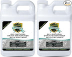 Natural Armor Enzyme Drain Maintainer - Quart Drain Cleaner with Natural Enzyme Power to Prevent Buildup & Odors - Safe for Sinks, Showers, Grease Traps & Septic - Non-Toxic Formula, 2.5 Gallon Case