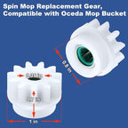3 Pcs Spin Mop Bucket Replacement Gear Compatible with O Cedar Mop Bucket Pedal Only One Way Bearing Repair Parts
