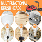 Handheld Pressurized Steam Cleaner,2500W Handheld High Temp Portable Cleaning Machine, Cleaning for Couch, Auto, Floor and More (Red)