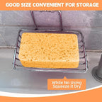 24 - Pack Non-Scratch Scrub Sponges - Sponges for Dishes and Washing Dishes, Cleaning Sponges for Kitchen Home and More (Yellow)