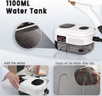 2500W Handheld Steam Cleaner,Portable Car Steamer For Auto Detailing,High-Temperature and Pressure Steam Cleaner For Home, Steam Cleaning Machine for Furniture,Kitchen,Grout,Floor,Tile (6-White)