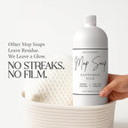 Mop Soap Highly Scented Fragrance, Long Lasting Luxury Floor Cleaner for Hardwood, Tile, Laminate & Stone, Low Suds No Residue Formula, All Mop Types, Made in USA, 32oz Santorini Silk Fragrance