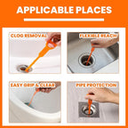 Drain Snake Clog Remover 4 Pack 20 Inch, Flexible Hair Drain Cleaner, Non-Slip Grip for Sink Shower Tub Toilet Kitchen Bathroom Clog Remover