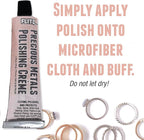 Flitz Precious Metals Polishing Creme - 1.76oz Tube of USA-Made Gold and Sterling Silver Jewelry Cleaner and Polish - Diamond Ring Cleaner to Remove and Protect Against Tarnish
