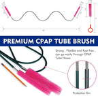 Cpap Mask Brush, Flexible Long Brushes for Cleaning Tubes,Dual Flex End CPAP Cleaner Brush -Stronger Stainless Tube Brush,Cpap Cleaning Supplies Cleaner Brush Kit