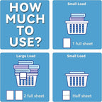 Anymonent Laundry Detergent Sheets (100 Loads) – Powerful Enzyme Formula, Deep Clean & Quick Dissolve, Fresh Scent, Eco-Friendly & Sensitive Skin Safe – 50 Sheets