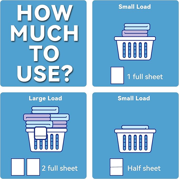 Anymonent Laundry Detergent Sheets (100 Loads) – Powerful Enzyme Formula, Deep Clean & Quick Dissolve, Fresh Scent, Eco-Friendly & Sensitive Skin Safe – 50 Sheets