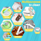 Potanro Ice Machine Cleaner Brush Sets, 14pcs Countertop Ice Maker Cleaner Tools, Gap Crevice Cleaning Brushes Tools Small Spaces, Scrub Sponge, Thin Brush for Cleaning Window Track, Straw, Bottle