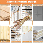 160 Pcs Self Drilling Drywall Anchors with Screws Kit, 80 Sheetrock Anchors (0.47x1.18inch) & 80 Zinc Plated Expansion Screws, Easy Application No Drill Needed, Hold 66LB for Wall Hanging