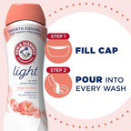 ARM & HAMMER Light In-Wash Scent Booster,No Heavy Perfumes,No Dyes,No-Parabens,Peony Blossom Scent,24 Oz,(Pack of 6)