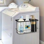 Magnetic Dryer Ball Holder for Laundry Room Dryer Ball Organization, Magnetic Lint Bin for Laundry Room Wool Dryer Ball Organizer, Iron Dryer Ball Container for Laundry Room Storage（Black）