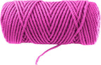 4mm x 100 Feet Pink Jute Rope, Twine for Gardening Tomato Climbing Plant Tie Floristry Crafts Gift Wrapping Packing Decor