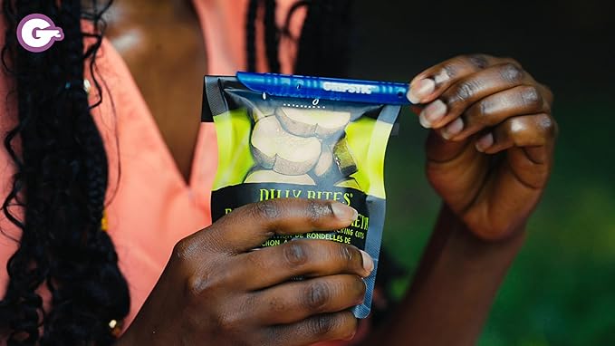 GripStic Bag Sealer. Reusable Chip Clips, Bag Clips. Patented. Airtight & Waterproof Seal on Food Storage Bags, Kids Snacks & More. Near Zero Waste. 12ct Small