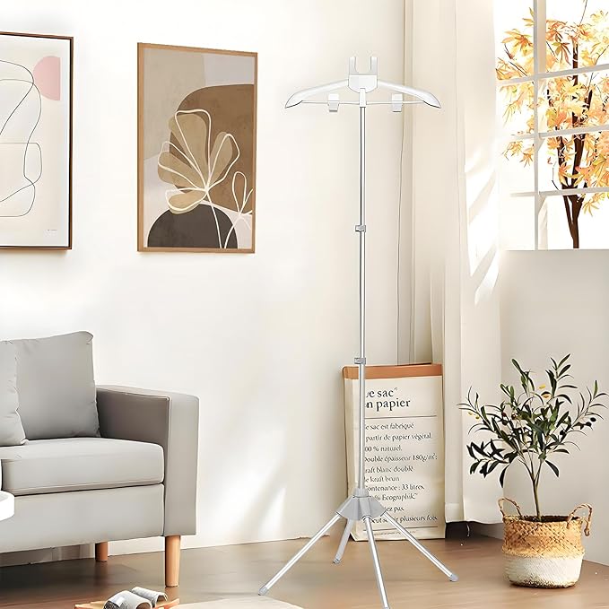 Adjustable Steamer Stand for Clothes, 32-63 inch T Shirt Display Stand, Steam Rack For Clothes,Handheld Garment Steamer Rack, Garment Hanger for Steaming Clothes for Clothing Garment Coat Retail