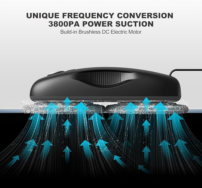 Tosima W2 Window Cleaner Robot, Automatic Cleaning with Intelligent Path Planning, 3800Pa Suction Power, Edge Detection Technology, Remote Control