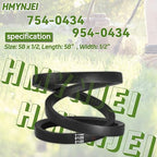 754-0434 954-0434 Drive Belt for MTD Cub Cadet RT60 RT65 RTS50 RT65E RT65ES RT65H FT24 Garden Tillers Lawn Mowers, 2009 and Newer, Replaces 754 0434 954 0434