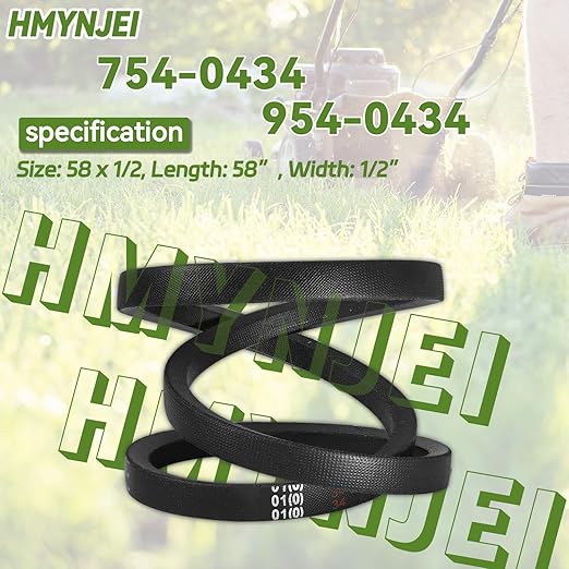 754-0434 954-0434 Drive Belt for MTD Cub Cadet RT60 RT65 RTS50 RT65E RT65ES RT65H FT24 Garden Tillers Lawn Mowers, 2009 and Newer, Replaces 754 0434 954 0434