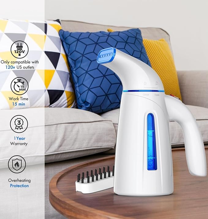 OGHom Steamer for Clothes, Handheld Clothing Steamer for Garment, 240ml Big Capacity 700W Portable Travel Steam Iron (Only for 120V)