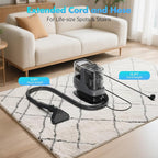 Portable Carpet & Upholstery Cleaner, 18Kpa Power Suction Spot Cleaner Machine for Deep Pet Stain Remover, Carpet, Area Rugs, Couches, Stairs, Cars, Includes Tools & Self-Cleaning, Grey