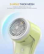 BEAUTURAL Fabric Shaver, Rechargeable Lint Remover for Clothes, Electric Lint Shaver with 6-Leaf Blades, Sweater Shavers to Fuzz, Lint Balls, Pillings, Bobbles for Clothes and Furniture