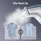 Travel Steamer for Clothes,100V-240V for Globle Traveling,Book-size Integrated design,Steamer ＆ Iron 2 In 1 for Clothes Portable mini, Clothes Steamer handheld for Home,Office(Panda color)