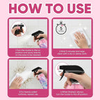 Bathroom Descaler Foam Cleaner,Powerful Pink Bathroom Cleaner Spray,Bathroom Descaler Cleaner,Stubborn Stains Cleaner,All-Purpose Bathrooms Descaler Foam Spray(300ml)