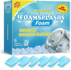 Washing Machine Cleaner, Washing Machine Cleaning Tablets, HE Front Load & Top Load Washers, Clean Inside Drum and Laundry Tub Seal, 6 Count (1, Blue) (1, Blue)
