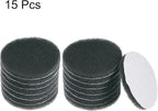 HARFINGTON 15pcs Drill Power Brush 4 Inch Tile Scrubber Scouring Pads 1500 Grit for Bathroom Kitchen Household Cleaning