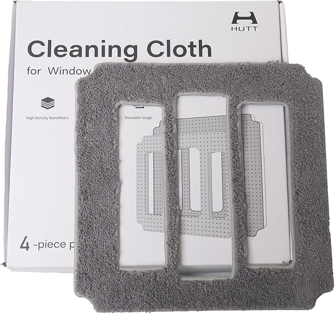 Original Cleaning Cloth, Window Cleaning Rags W9 Window Cleaning Robot, Include 4 Pieces in One Box