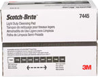 Scotch-Brite 7445 Light Cleansing Hand Pads, 6 in x 9 in, White, Ultra Fine Abrasive, 20 Pads/Box, Non-Scratch Pads for Delicate Cleaning & Finishing Tasks