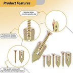 80PCS Self Drilling Drywall Anchors and Screws Kit, Upgraded 3 Sizes Zinc Plated Steel Self Drilling Drywall Anchors Screws, No Pre-Drill No Holes, Metal Screw Anchors Kit for Wall Hanging