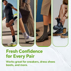 Shoe Deodorizer Spray 4 Fl Oz & Travel Size 1 Fl Oz, Shoe Spray for Smelly Shoes Eucalyptus Lemongrass
