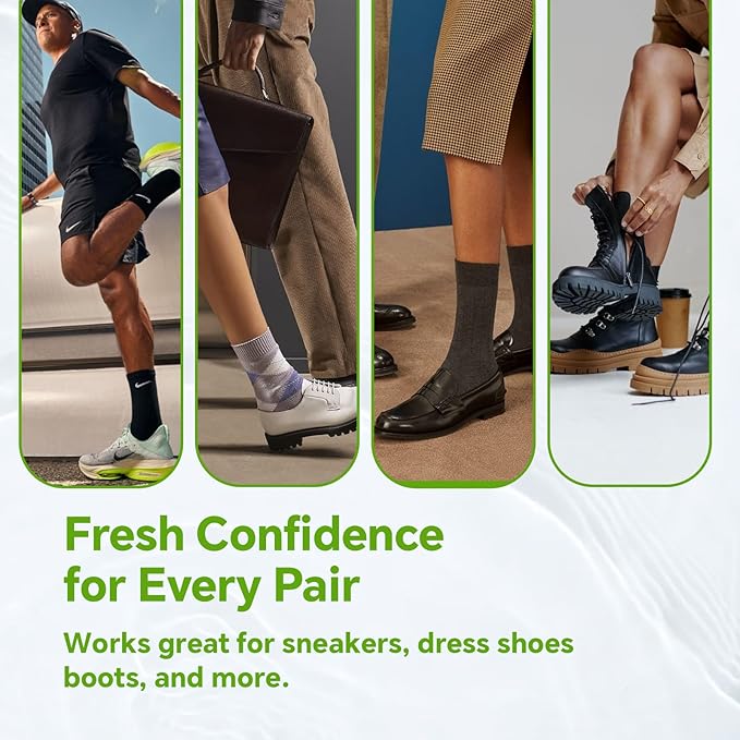 Shoe Deodorizer Spray 4 Fl Oz & Travel Size 1 Fl Oz, Shoe Spray for Smelly Shoes Eucalyptus Lemongrass