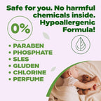 Baby Fabric Softener, Plant-Based Liquid Fabric Softener, Non-Toxic, Hypoallergenic, Fragrance-Free, EcoCert Certified, Vegan, Static Control, 32 Washes, 34 fl oz (1000 ml)